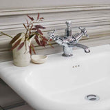 Burlington White Roll Top No Tap Hole Basin 65cm - B8E