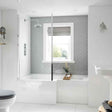 BC Designs Solidblue L-Shaped Bath Panel 1700mm Wide - White - BAIP013