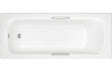 Prystine Presley Gripped 1500 x 700 x 550mm 0TH Straight Bath With Legs - White - PRIS105614