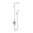 Burlington Avon Chrome Thermostatic Exposed Shower Valve with Rigid Riser Hose & Handset - BAF3S