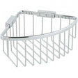 Vado Basket Large triangular corner wall-mounted chrome bathroom storage basket
