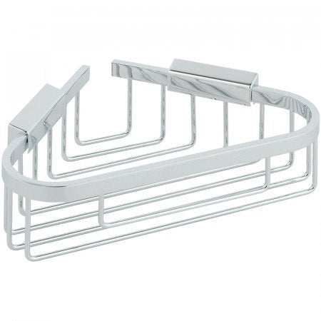 Vado Basket Medium triangular chrome corner wall-mounted bathroom accessory
