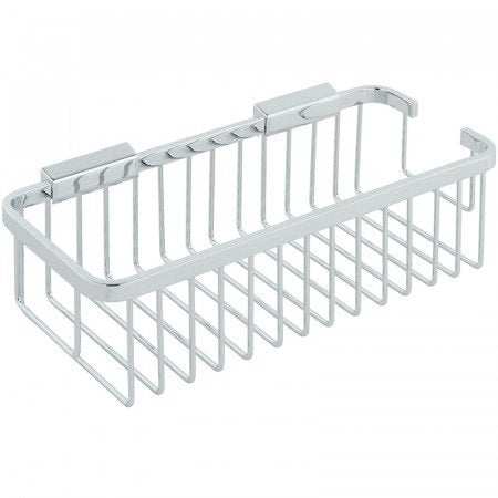 Vado Basket Large Rectangular chrome wall-mounted bathroom storage basket