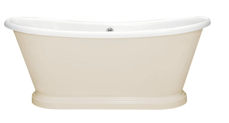 Launde Abbey Boat Freestanding Double Ended Acrylic Boat Bath 1580mm - Sanded 