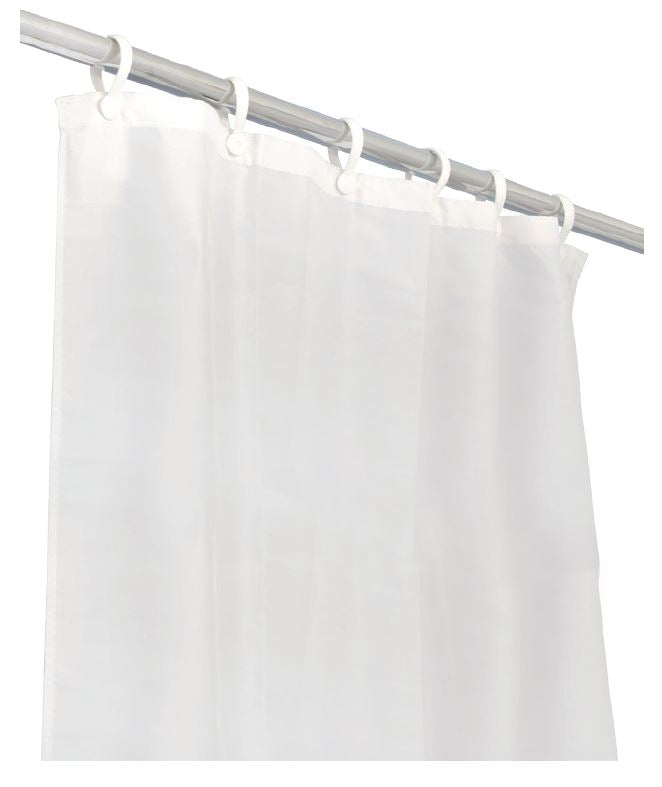 Bathex Professional Weighted 4oz Polyester Shower Curtain 2100mm x 1830mm - White - 65397