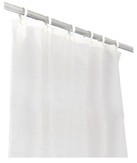 Bathex Professional Weighted 4oz Polyester Shower Curtain 2100mm x 1830mm - White - 65397