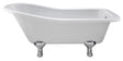 Launde Abbey Fordham Freestanding Acrylic Slipper Bath with 1 Feet Set 1500mm - White - TAP 'N' SHOWER