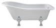 Launde Abbey Fordham Freestanding Acrylic Slipper Bath with 2 Feet Set 1500mm - White