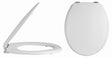 Bayswater Fitzroy Wood Toilet Seat and Cover with Metal Hinges - White - BAYF169