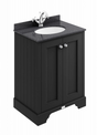 Bayswater Floorstanding Vanity Unit 2 Doors 600mm - Matt Black - BAYF401