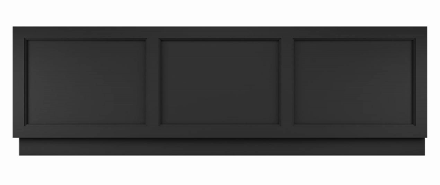 Bayswater Bath Front Panel 1700mm x 480mm - Matt Black - BAYF434