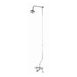 Bayswater Bath Shower Mixer Kit with Rigid Riser and Fixed Head - Chrome - BAYS207