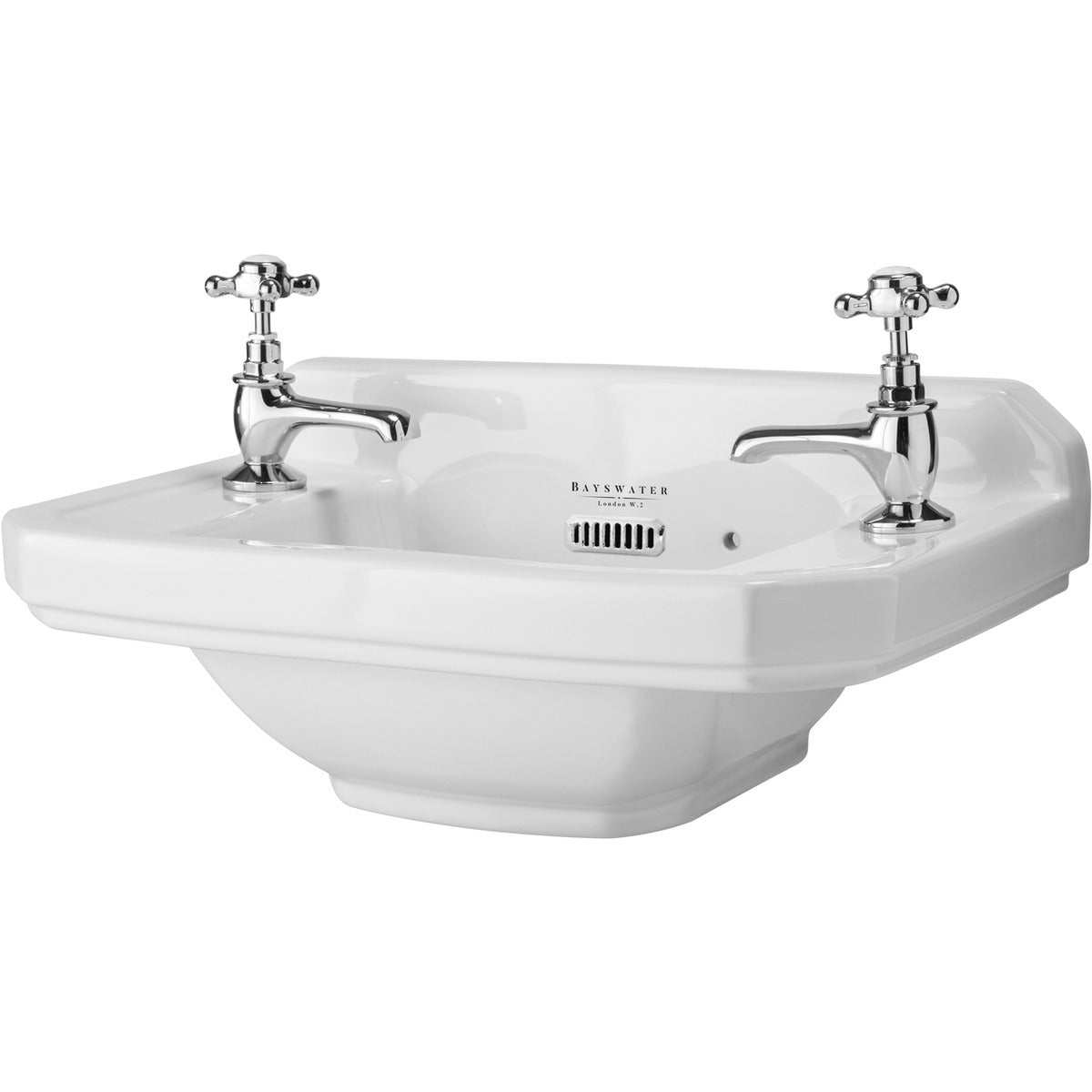 Bayswater Fitzroy Cloakroom Basin 515mm Wide 2 Tap Hole - BAYC010