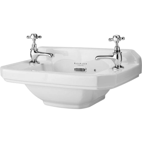 Bayswater Fitzroy Cloakroom Basin 515mm Wide 2 Tap Hole - BAYC010