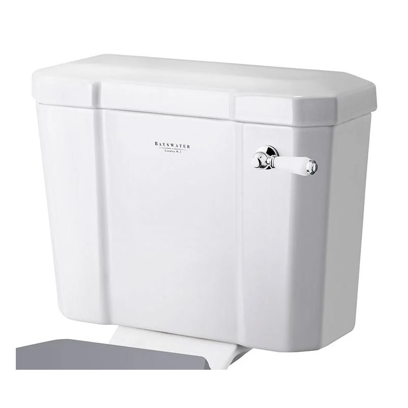 Bayswater Fitzroy Close Coupled Cistern with Ceramic Lever and Fittings - White - BAYC015