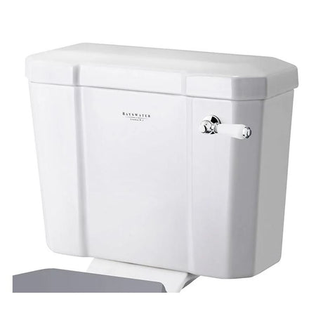 Bayswater Fitzroy Close Coupled Cistern with Ceramic Lever and Fittings - White - BAYC015