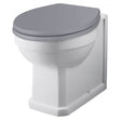 Bayswater Fitzroy Back to Wall Toilet Pan 360mm - White - BAYC021