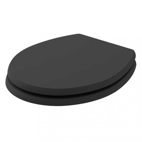Bayswater Fitzroy Wood Soft Close Toilet Seat and Cover - Matt Black - BAYF149