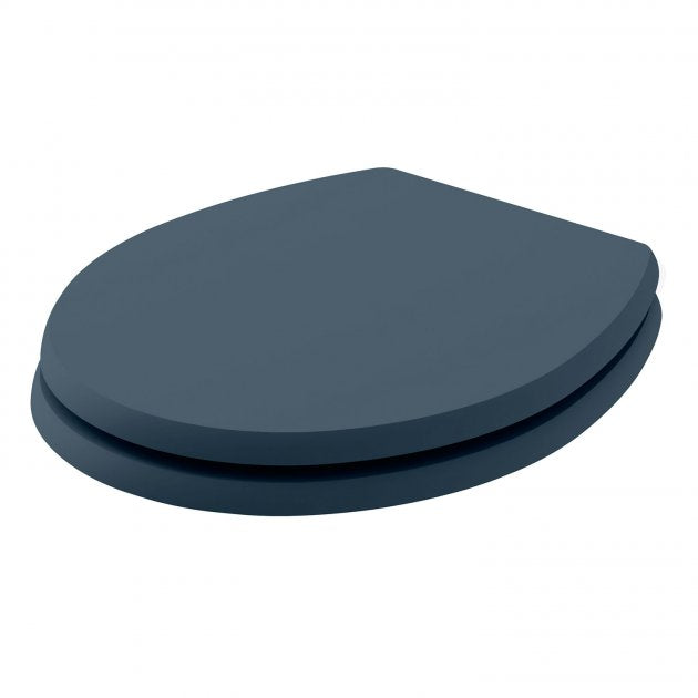 Bayswater Fitzroy Wood Soft Close Toilet Seat and Cover - Stiffkey Blue - BAYF152