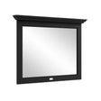 Bayswater Flat Mirror 1000mm x 694mm - Matt Black - BAYF484