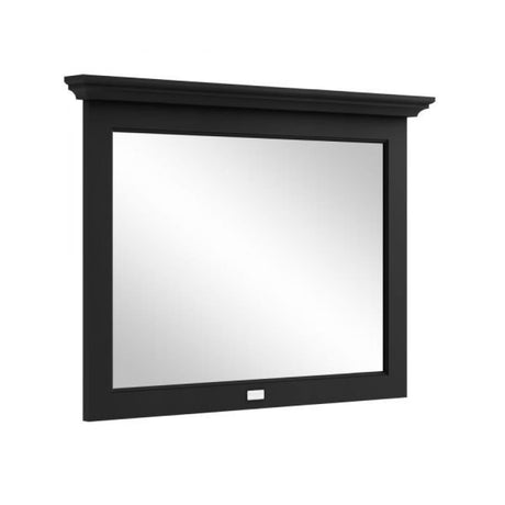 Bayswater Flat Mirror 1000mm x 694mm - Matt Black - BAYF484