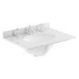 Bayswater Marble Top 3 Tap Hole Furniture Basin 600mm Wide - Grey - BAYC226