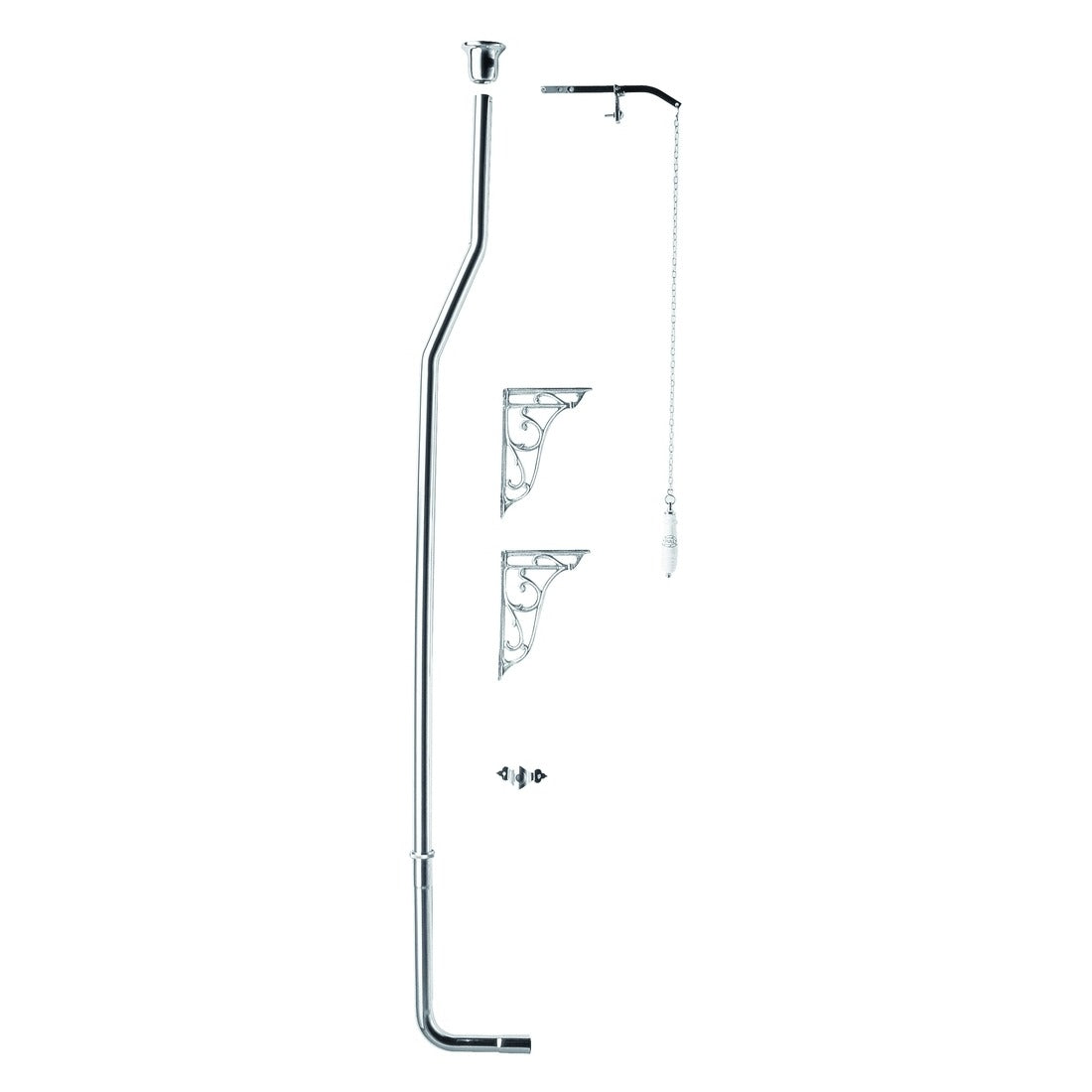 Bayswater High Level Flush Pipe Pack - Chrome - BAYA015