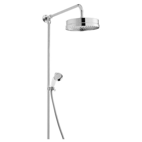 Bayswater Luxury Shower Kit with Rigid Riser with Large Fixed Head and Handset - Chrome - BAYS209