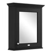 Bayswater Mirror Wall Cabinet 600mm x 750mm x 200mm - Matt Black - BAYF428