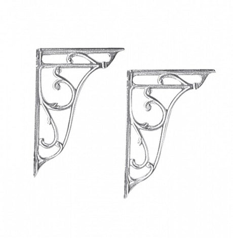 Bayswater Ornate Cistern Brackets - Chrome - BAYA016