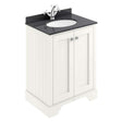 Bayswater 2-Door Vanity Unit Excluding Basin 600mm Wide - Pointing White - BAYF103