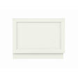 Bayswater MDF Bath End Panel 750mm wide in Pointing White with bevelled design and adjustable plinth for inset rectangular baths