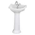 Bayswater Porchester One Tap Hole Pedestal Basin 500mm - White - BAYC103