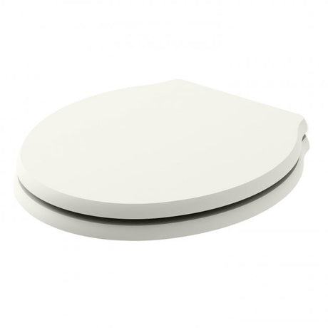 Bayswater Porchester Wood Soft Close Toilet Seat and Cover - Pointing White - BAYF155