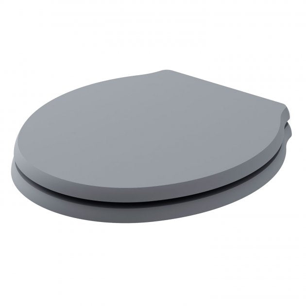 Bayswater Porchester Wood Soft Close Toilet Seat and Cover - Plummett Grey - BAYF156