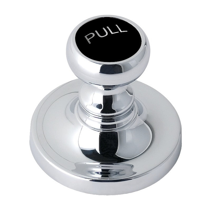Bayswater Pull-Up Brass Waste with Black Indices - Chrome - BAYW413
