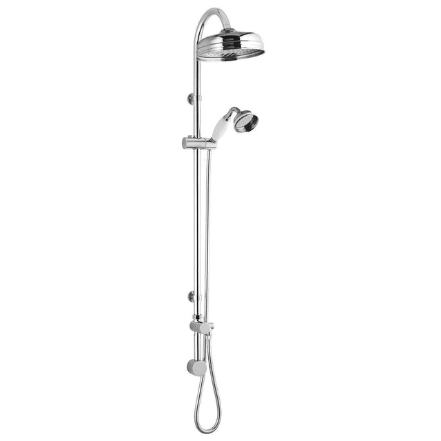 Bayswater Concealed Shower Kit with Rigid Riser with Fixed Head and Handset - Chrome - BAYS206
