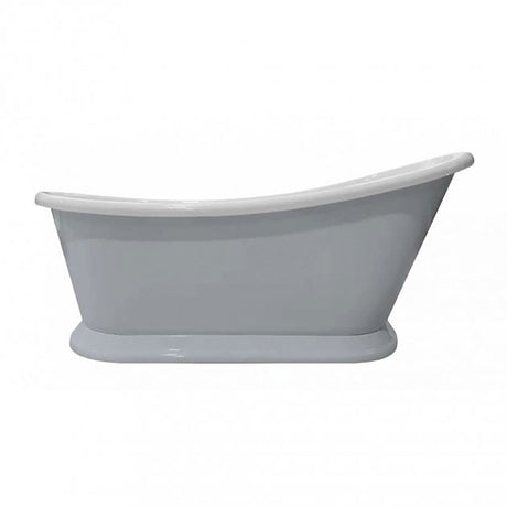 Bayswater Single Ended Slipper Boat Bath 1700mm x 740mm - Plummett Grey - BAYB116