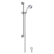 Bayswater Slider Shower Rail Kit with Ceramic Handset - Chrome/White - BAYS203