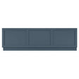 Bayswater MDF bath front panel 1800mm wide in Stiffkey Blue with three recessed panels and adjustable plinth