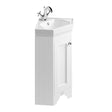 Bayswater Corner Vanity Unit 1 Door - Pointing White - BAYF177
