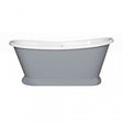 Bayswater Double Ended Boat Bath 0 Tap Holes 1700mm x 750mm - Plummett Grey - BAYB119