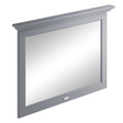 Bayswater Flat Bathroom Mirror 1000mm Wide - Plummett Grey - BAYF184