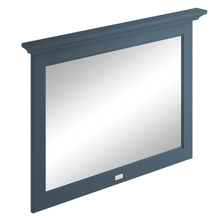 Bayswater Flat Bathroom Mirror 1000mm Wide - Stiffkey Blue - BAYF185 - TAP 'N' SHOWER