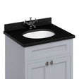 Burlington Minerva Black Granite Worktop with Integrated Basin 67cm - BB66