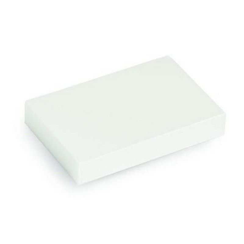 Britton Shoreditch Minerva white worktop with smooth, bright, non-porous surface resistant to stains and bacteria.