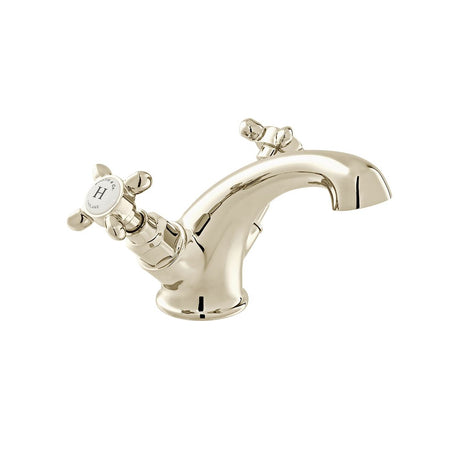 Vado Axbridge Mono Basin Mixer Tap Smooth Body With No Waste - Bright Nickel - BC-AXB-100/SB-BN