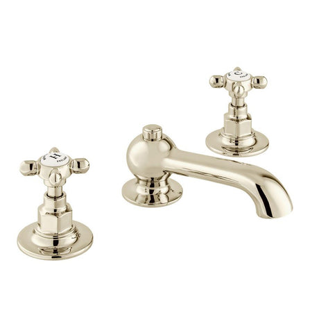 Vado Axbridge Basin Mixer Tap with A Pop Up Basin Waste - Bright Nickel - BC-AXB-101-BN