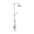 Vado Axbridge 3 Outlet Exposed Thermostatic Shower Column with Bath Spout - Bright Nickel - BC-AXB-123/RRK-BN