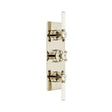 Vado Axbridge 3 Outlet Concealed Thermostatic Shower Valve with 3 Handle - Bright Nickel - BC - AXB - 128/3 - BN - TAP 'N' SHOWER